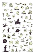 Load image into Gallery viewer, Goblins & Ghouls Nail Stickers