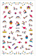 Load image into Gallery viewer, Fun Unicorn Nail Stickers