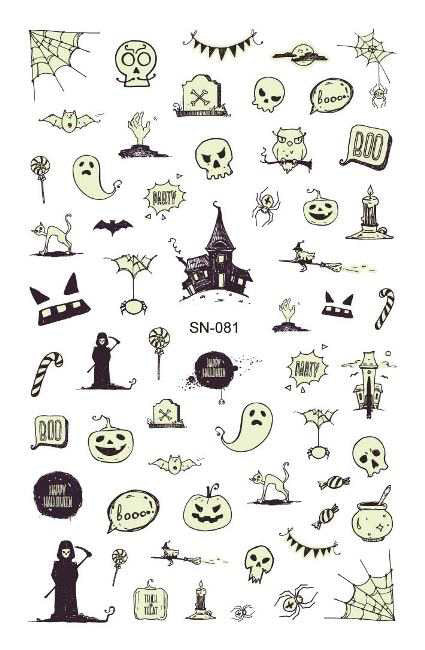 Goblins & Ghouls Nail Stickers