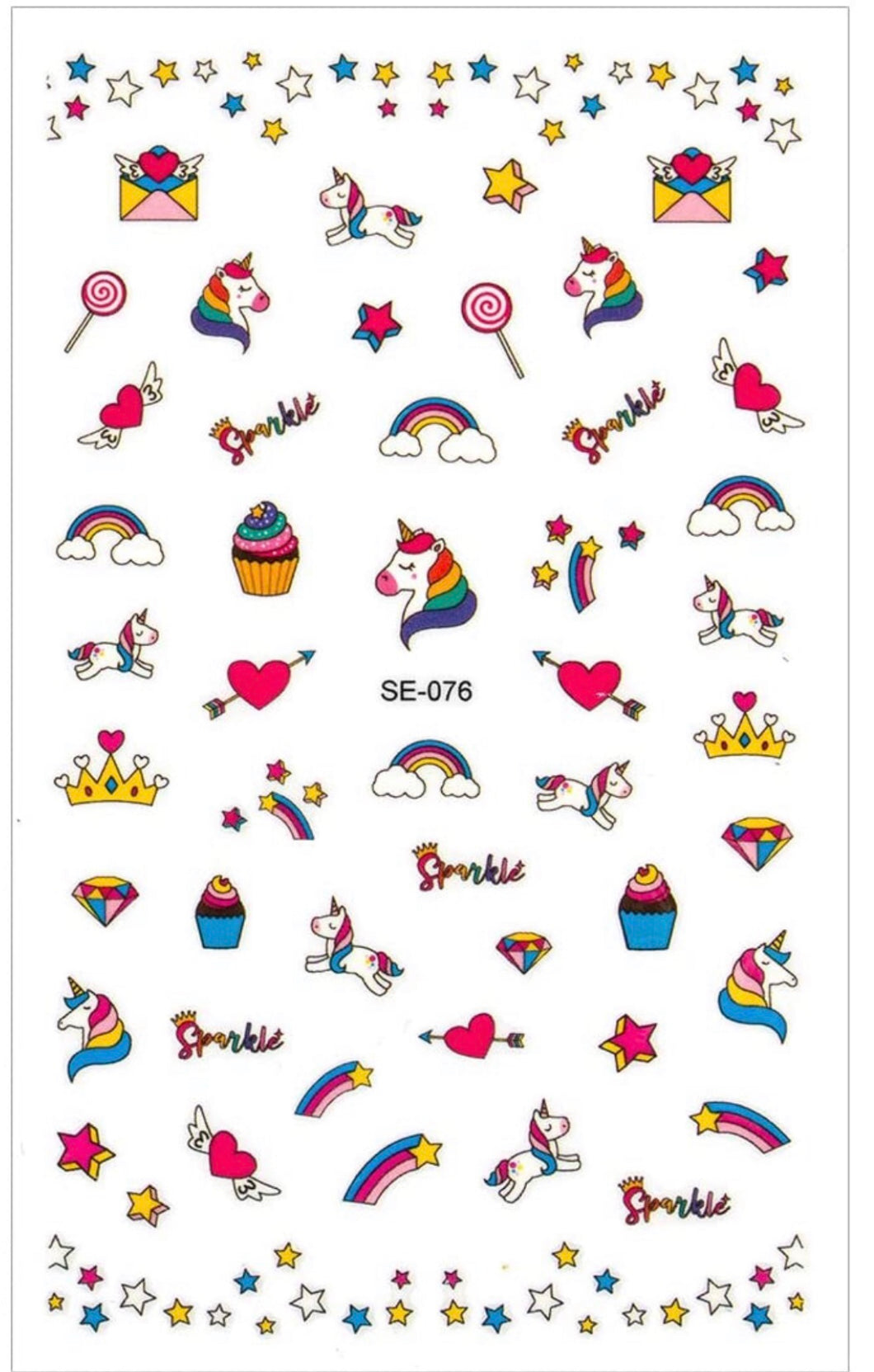 Fun Unicorn Nail Stickers