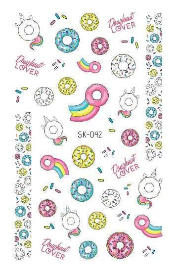 Donut Lovers Nail Stickers