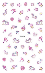 Sweet Unicorn Nail Stickers